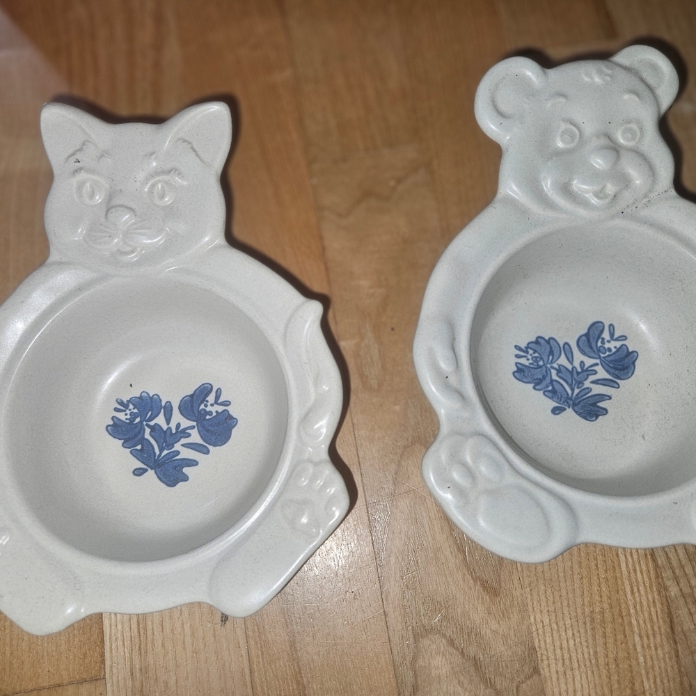 Vintage Yorktowne Bear And Cat Porragier Pfaltzgraph
